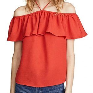 Jack by BB Dakota Red Off the Shoulder Halter Top